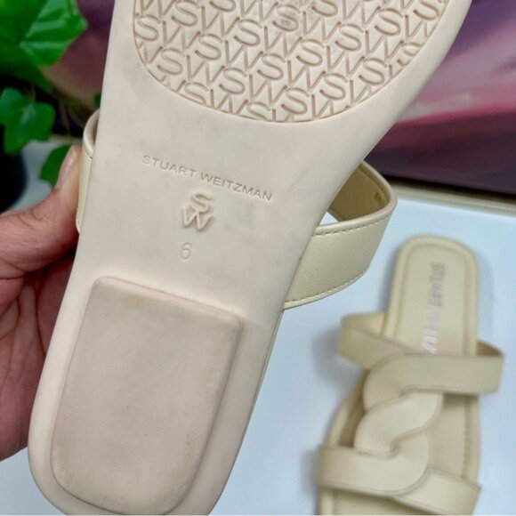 STUART WEITZMAN Ibiza twisted leather slides Size 6 - Picture 11 of 11